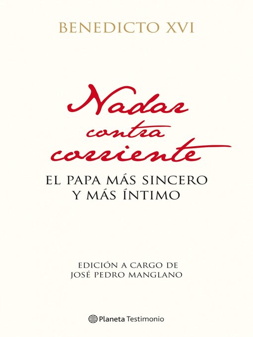 Title details for Nadar contra corriente by Benedicto XVI - Available
